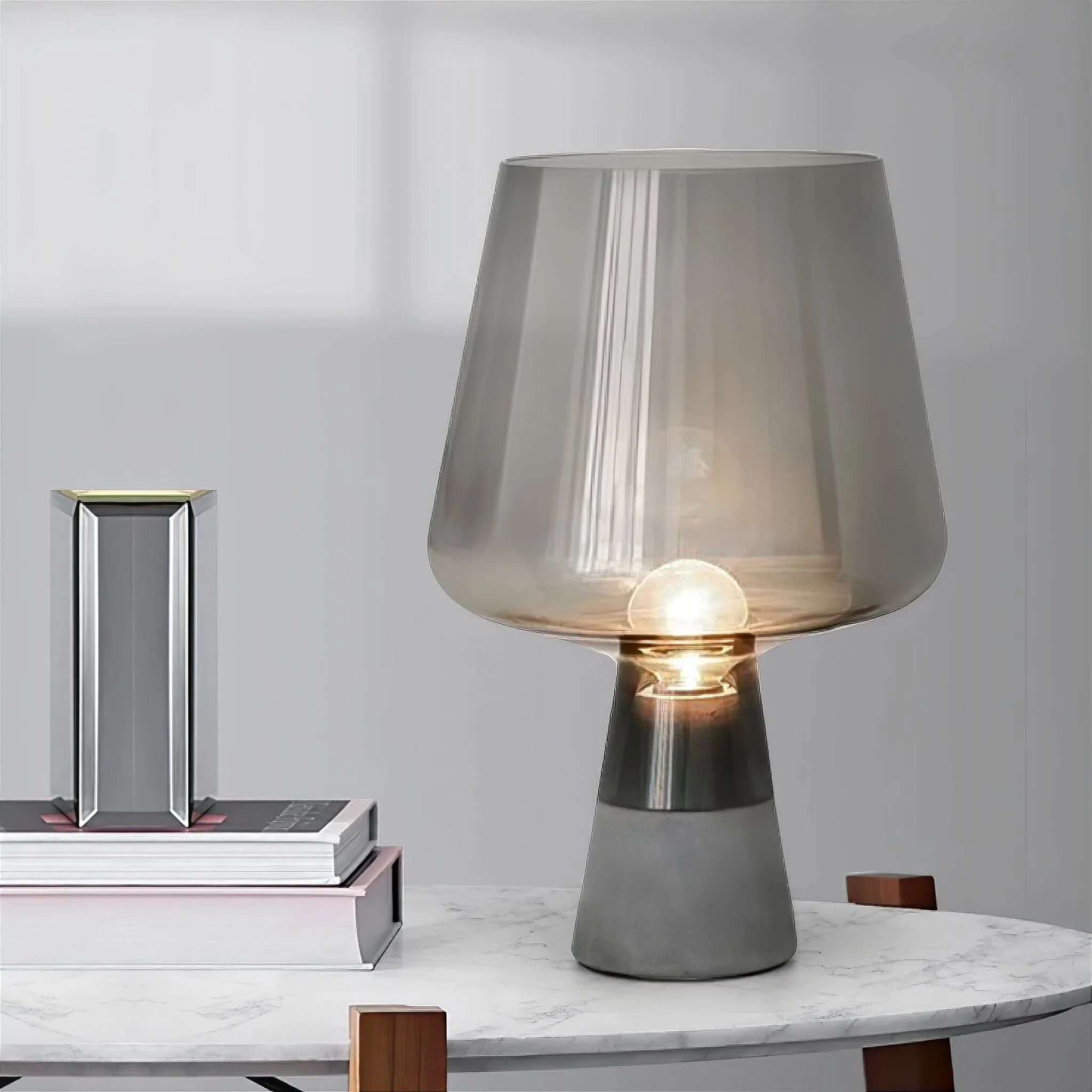 Århus Table Lamp — Scandinavian Stone & Glass Lighting - Image 2