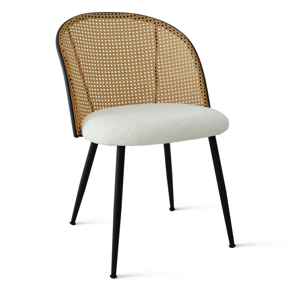 Cassia B22 – Modern Chair with Rattan Backrest - Image 8