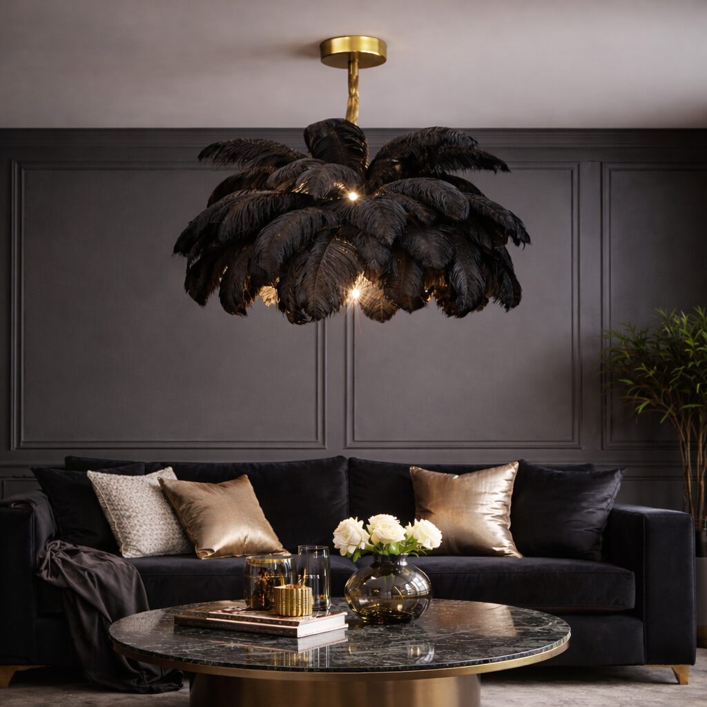 Uppsala Ceiling Lamp – Feather Pendant Light - Bild 5