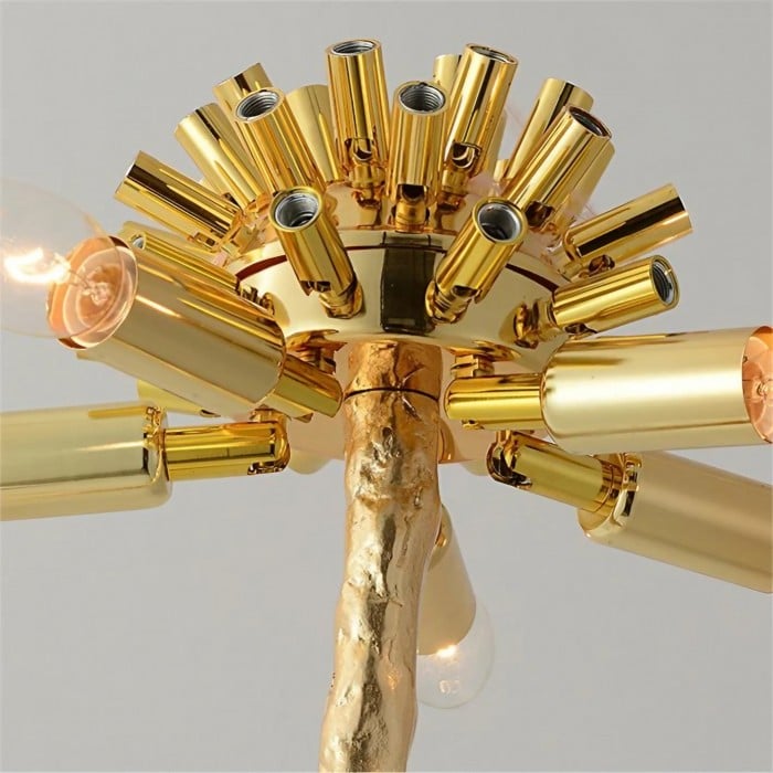 Amèlie Table Lamp – Ostrich Feather Lamp with Copper Base - Image 8