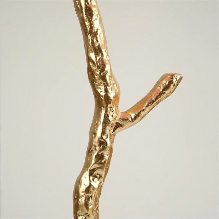 Amèlie Table Lamp – Ostrich Feather Lamp with Copper Base - Image 9