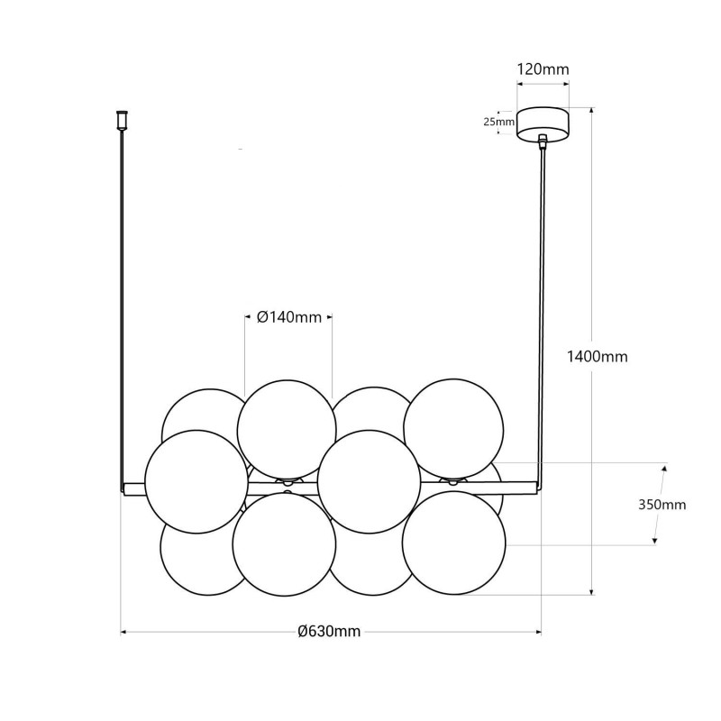 Hjärup Horizontal Acoustic Pendant Lamp - Image 7