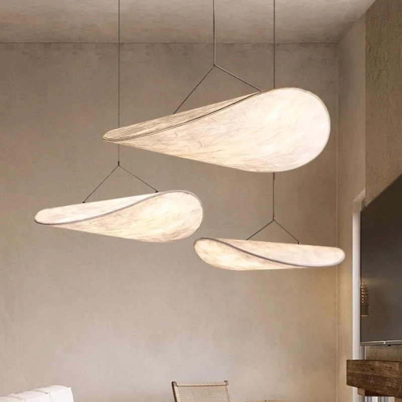 Oslo Ceiling Lamp – Silk Pendant Light with Remote Control - Image 4