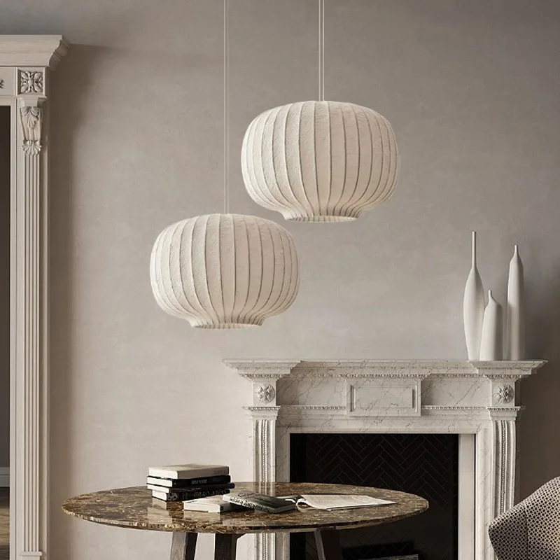 Henningsvær – Scandinavian Silk Pendant Lamp