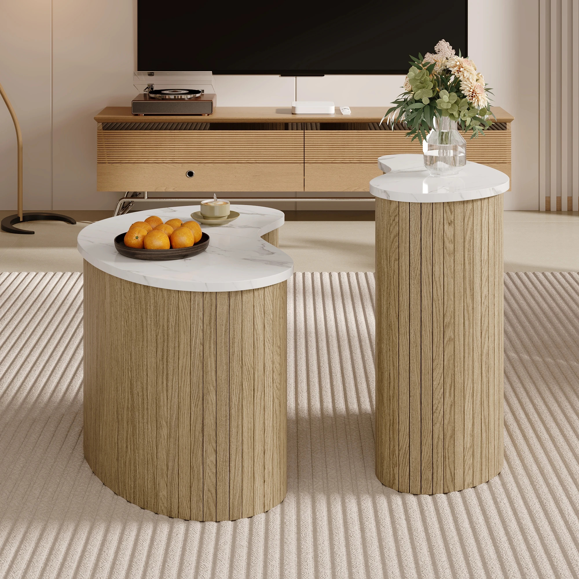 Sipora Coffee Table Set – Scandinavian Design - Image 5